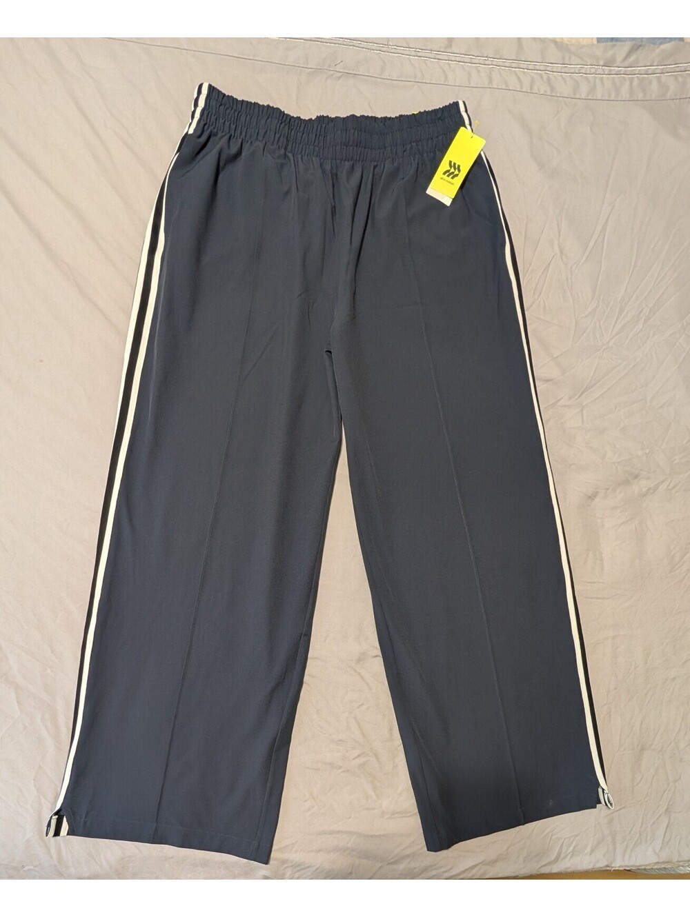 NWT  All In Motion High-Rise Track Pants XL Regular Navy Blue Wide Leg